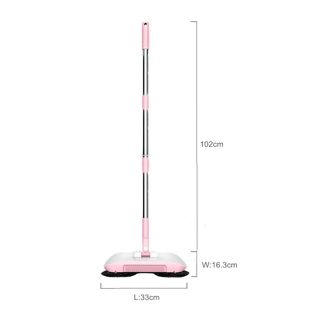 Nouvelle balayeuse à poussée manuelle pour la maison, Machine de balayage et de vadrouille, aspirateur à poussée avec manche de balai magique,