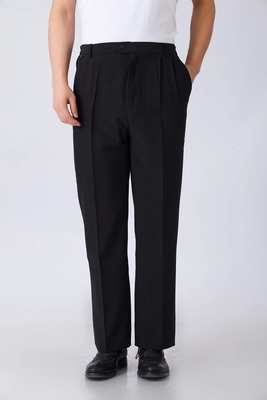 Pantalons de travail les pantalons de chef noirs sont élastiques et les pantalons pour hommes et femmes sont disponibles pour quatre saisons