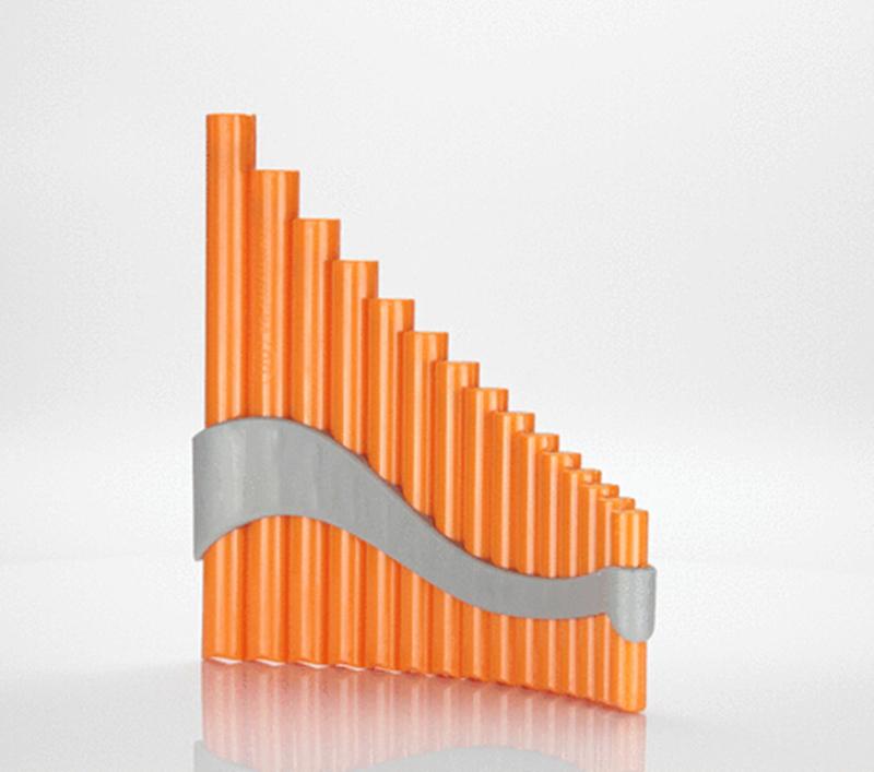 PanFlute-Instrumento de viento de 15 tubos ABS, Flauta de Pan hecha a mano, 15 tubos