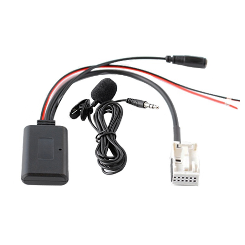 12Pin Bluetooth Module Draadloze Autoradio Stereo Muziek Aux Kabel Adapter Voor Peugeot 207 Citroen: A