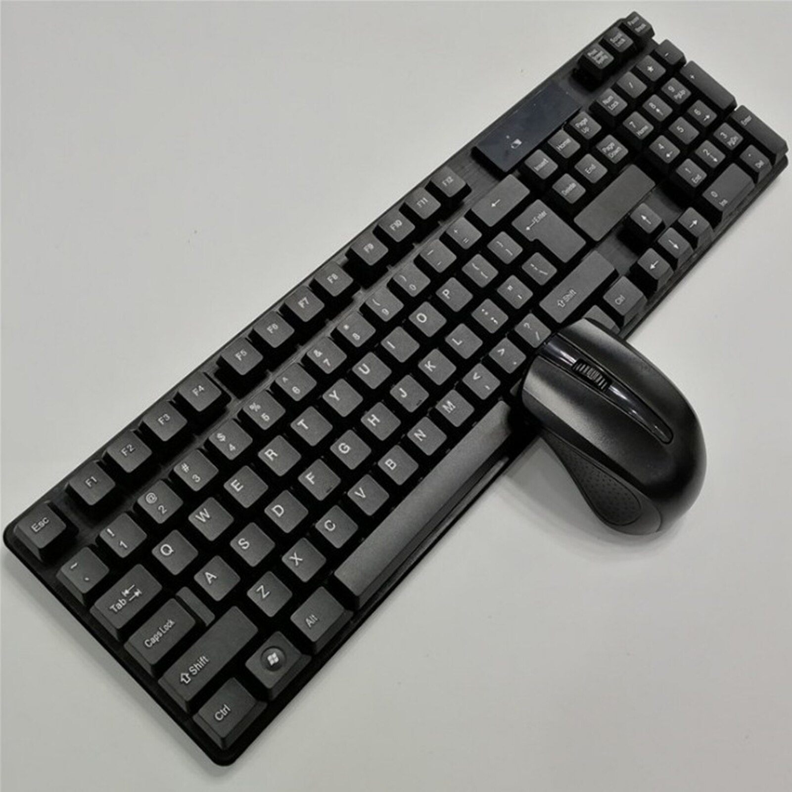 Wireless Keyboard And Mouse Combo Compact Full-size Keyboard