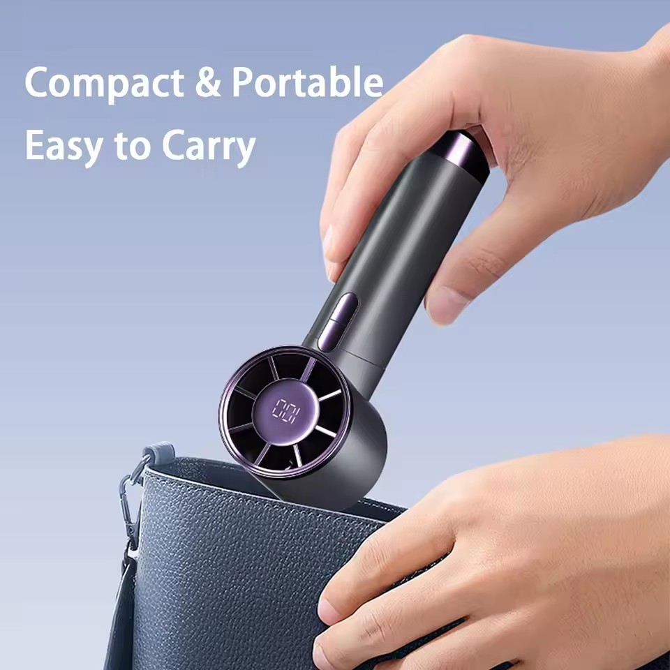 Shell Limited Fan Portable Handheld Fan 1-100 Speeds Adjustable Turb... – Vicedeal
