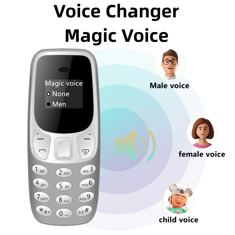 SERVO Kleine Mobiele Telefoon Bluetooth Dialer Magische stem Lage Straling Telefoongesprek Opname 2/3 SIM GSM Ontgrendeld Mini Mobiel