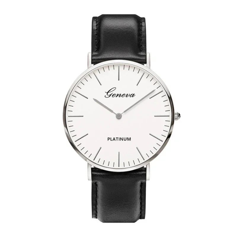 reloj para hombre, relojes ultrafinos informales a la , reloj de pulsera de cuarzo de cuero de negocios sencillo para hombre, reloj Masculino de lujo: Multicolor