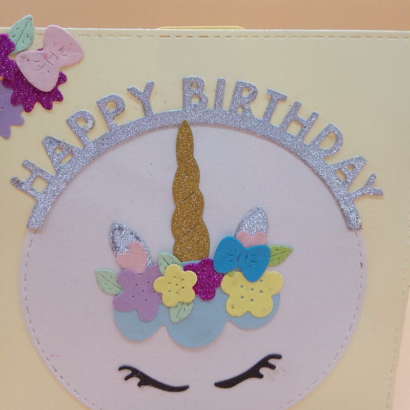 Gelukkige Verjaardag Woord Sentiment Stansmessen Punch Scrapbooking Sterft Metalen Embossing sterven voor Card Making