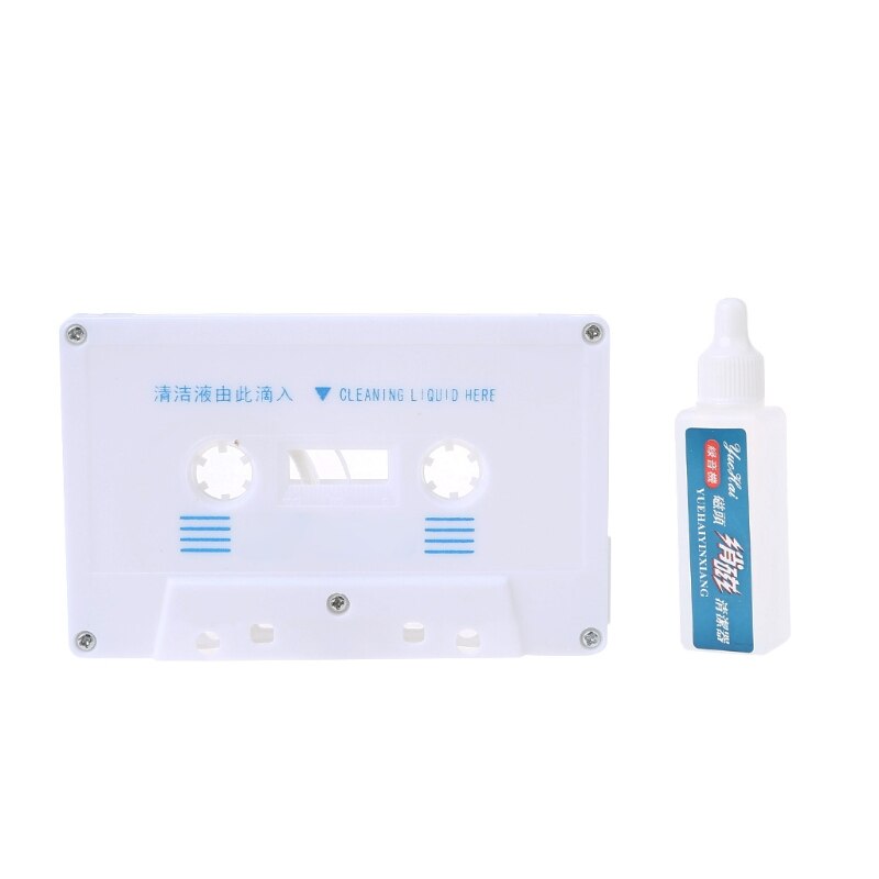 -Audio Tape Cassette Head Cleaner Demagnetizer W/1 Schoonmaakmiddelen Zorg Nat Maintenanc