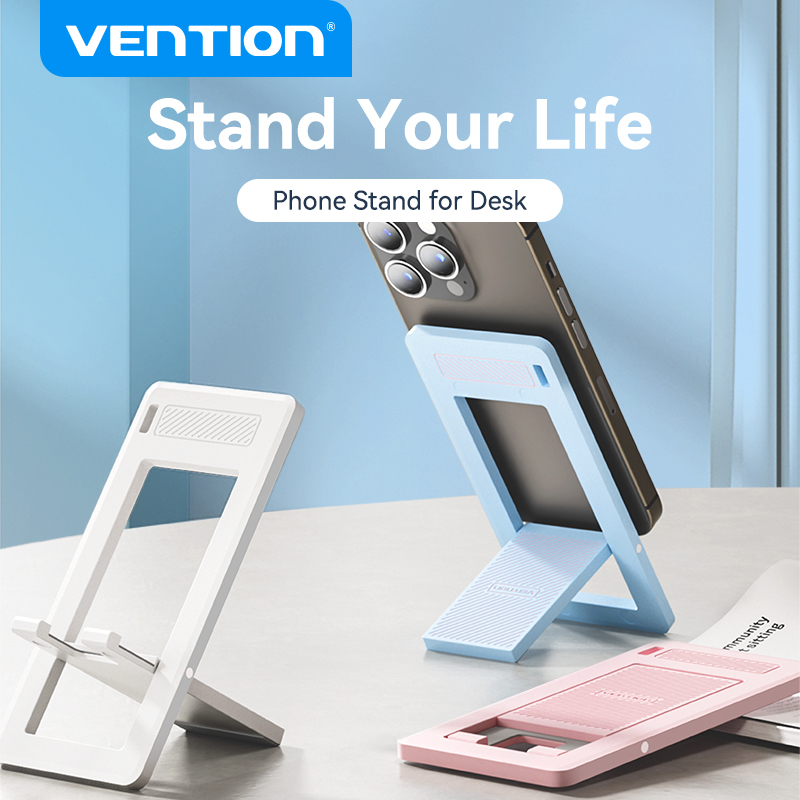 Vention Portable Desktop Holder Foldable Mini Moblie Phone Stand For iPhone 13 Pro Max iPad Xiaomi Desk Bracket Portable Stand
