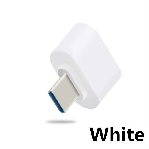 USB 3,0 tipo C OTG Cable adaptador tipo C USB-C OTG Convertidor para Xiaomi Mi5 Mi6 Huawei ratón teclado USB disco Flash: Type-C to USB White