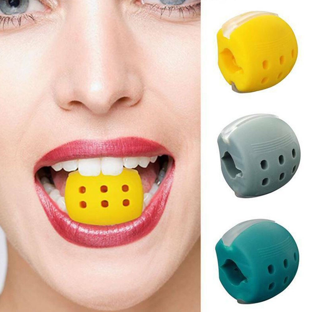 Slicone Facial Toning Tool Food Grade Portable Equipment Training Muscle JawLine Exercise Jaw Neck Face Fitness Ball Jawrsize