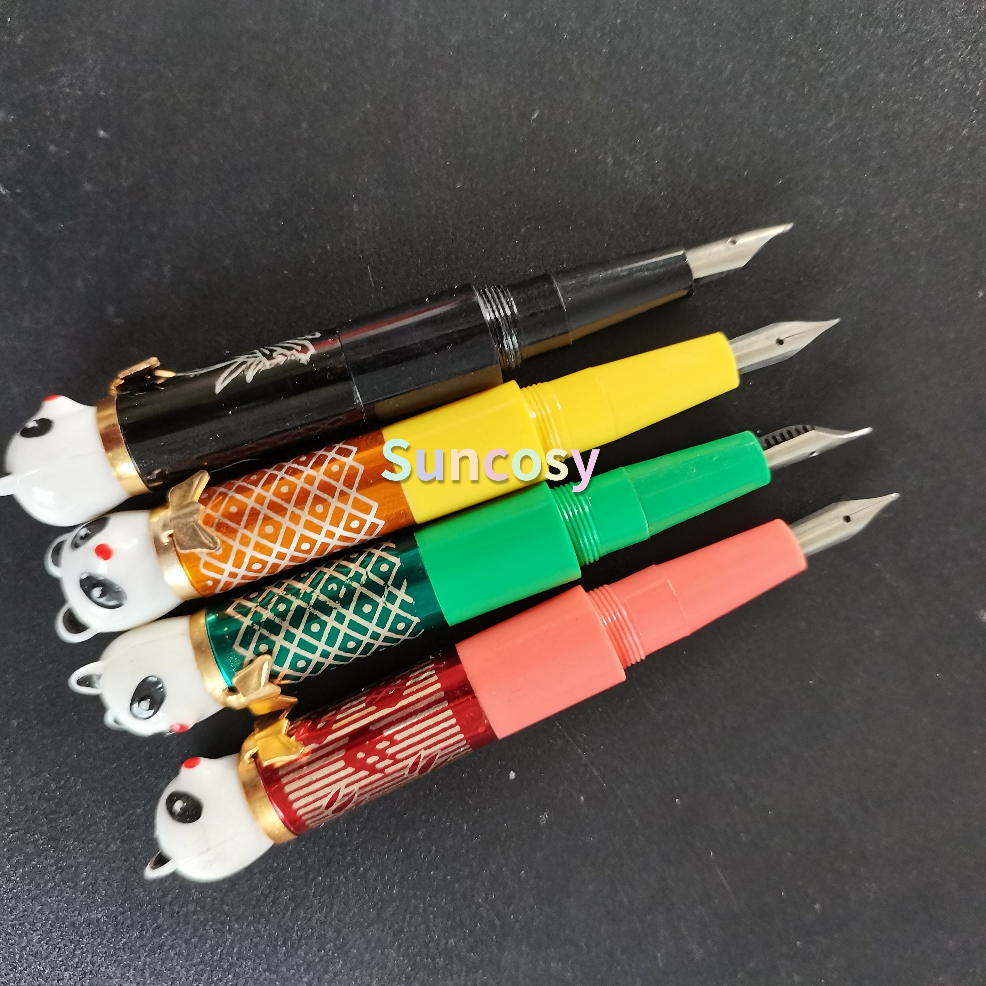 China In The 1980 S Collection Stationery Iridium Fountain Pen The Panda Pen Short Small,Toy Pen Nostalgic Student Pen