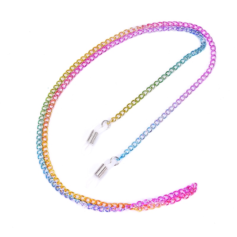 1pcs Eyeglass Strap Reading Glasses Hanging Chain Sunglasses Spectacles Holder Neck Cord Glasses Slip Metal Chain