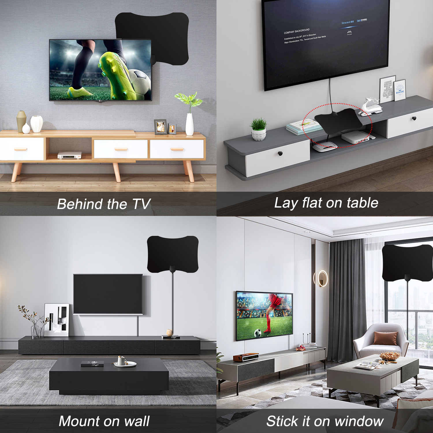 5000 Miles TV Antenna Upgraded Newest HDTV Indoor Digital Amplified TV Antennas