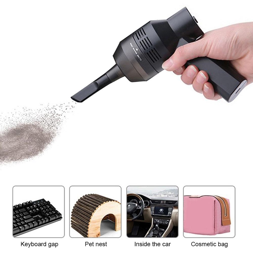 Miniaspiradora de mano de alta velocidad para PC, aspirador inalámbrico de polvo para portátil, teclado de ordenador # 4O