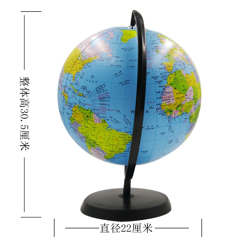 Drejelig oppustelig klode 22cm kort bold geografi læring uddannelsesmæssig jord jorden strandbold børn uddannelsesmateriel