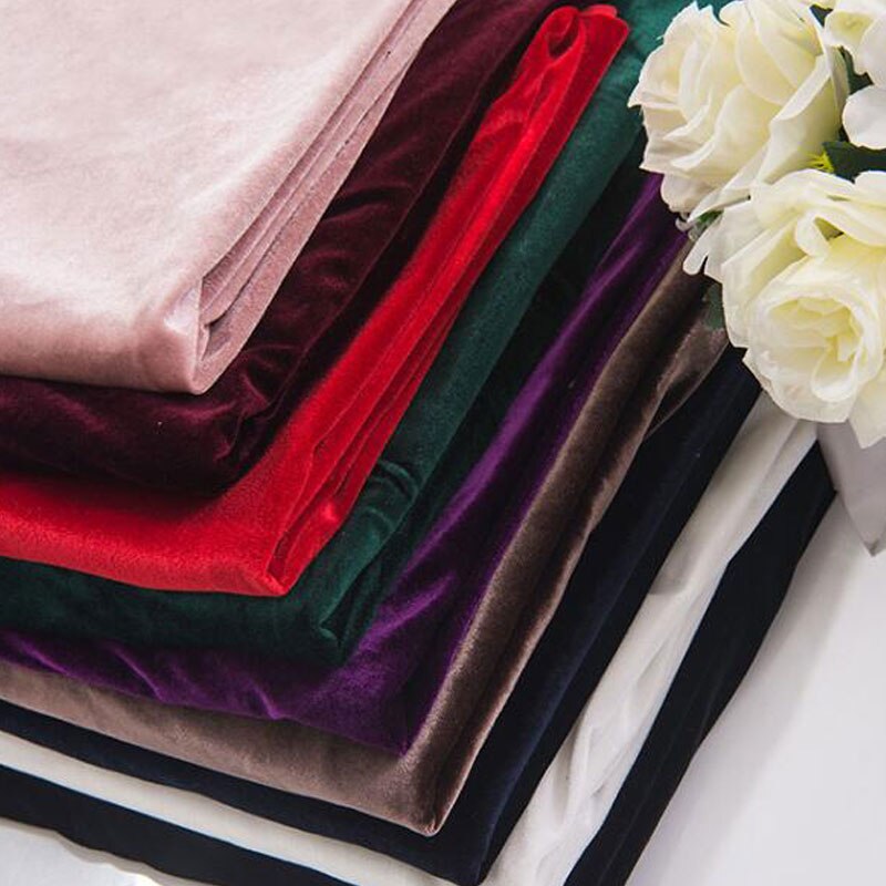 Hoogwaardige Stretch Dikke Koreaanse Fluwelen Fluwelen Stof Dikke Gouden Fluwelen Non-Fleece Kleding Zijde Kleding Fluwelen Stof