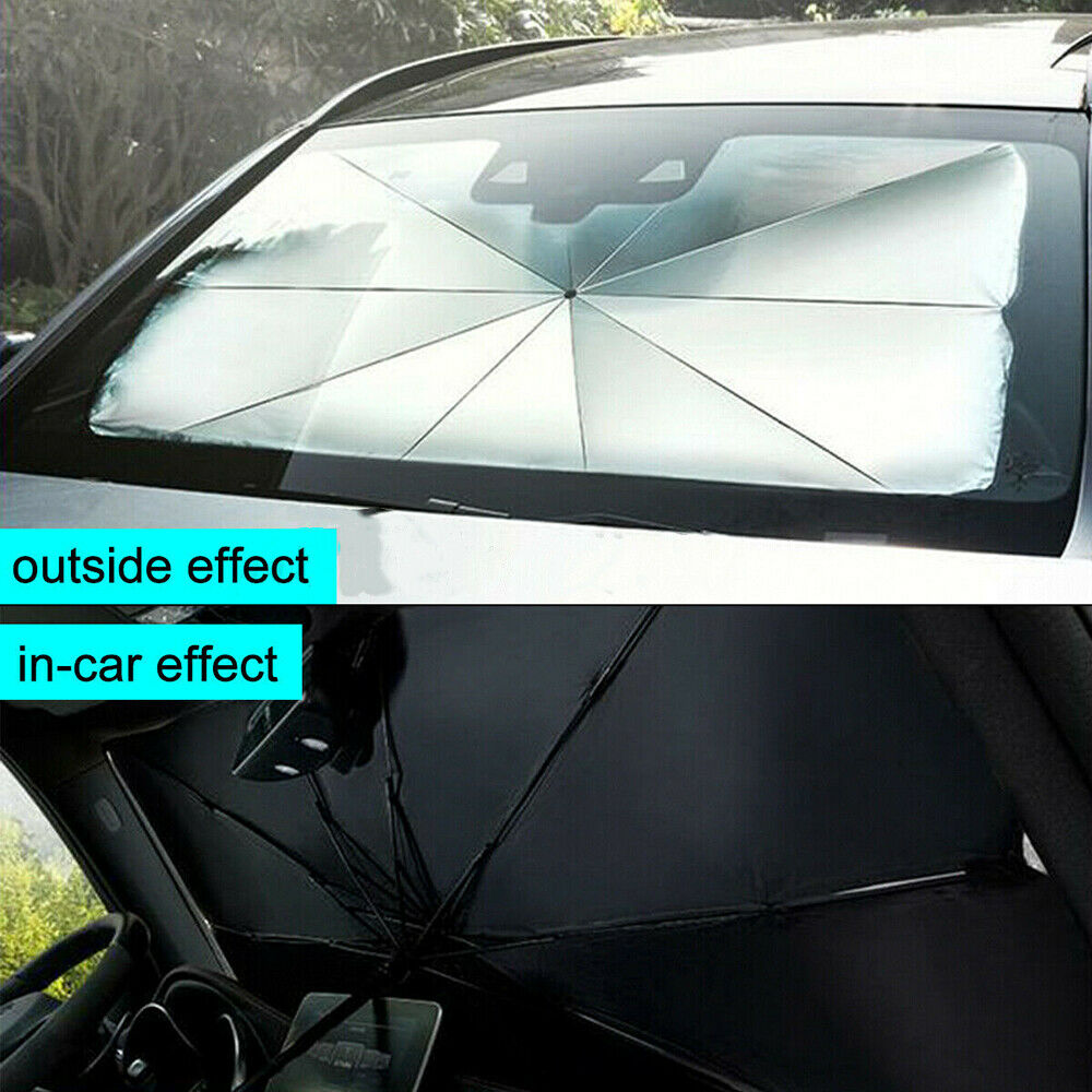 Bil solskærmbeskytter parasol auto frontrude solskærm dækker bil solbeskytter interiør forrude beskyttelse tilbehør