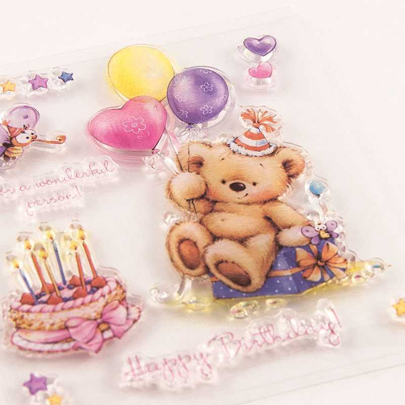 Transparent Clear Silicone Stamps for DIY Scrapboo... – Grandado