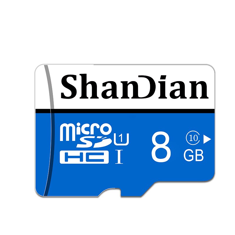 Shandian Originele Smart Sd Class10 Tot 95 Mb/s Smartsd 128Gb/64Gb/32Gb/16gb Klasse 10 Tot 80 Mb/s Voor Telefoons Camera 'S: 8GB