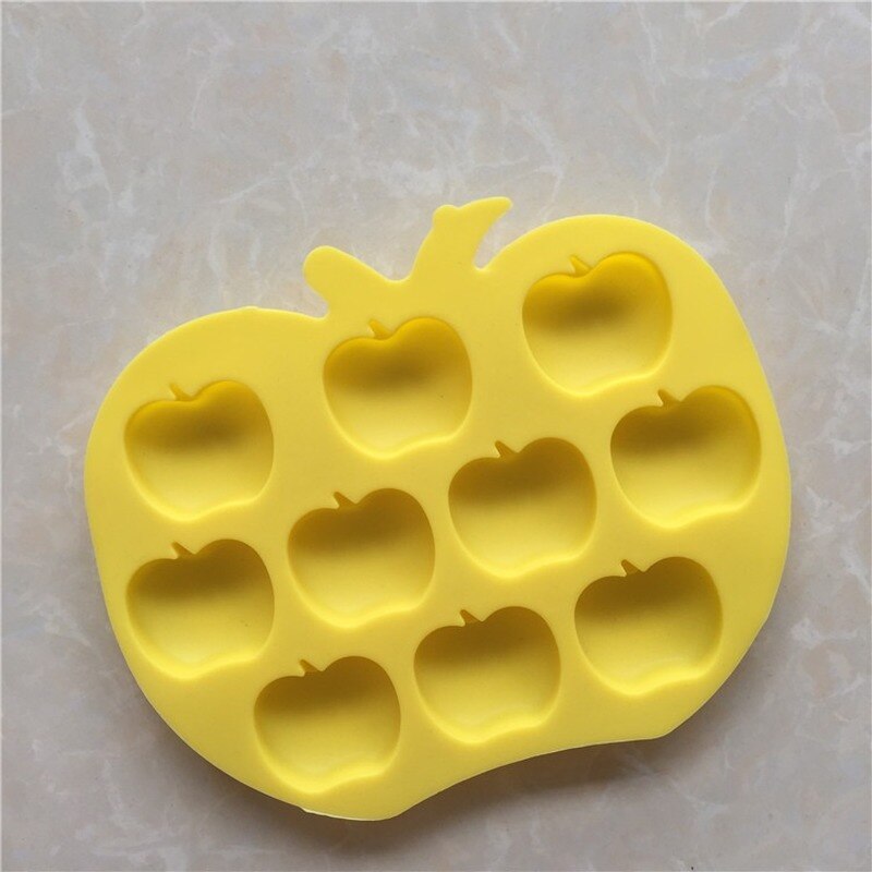 10 moules en silicone pour gelée de pomme, moules à pudding, moules à savon froid, moule en silicone réutilisable