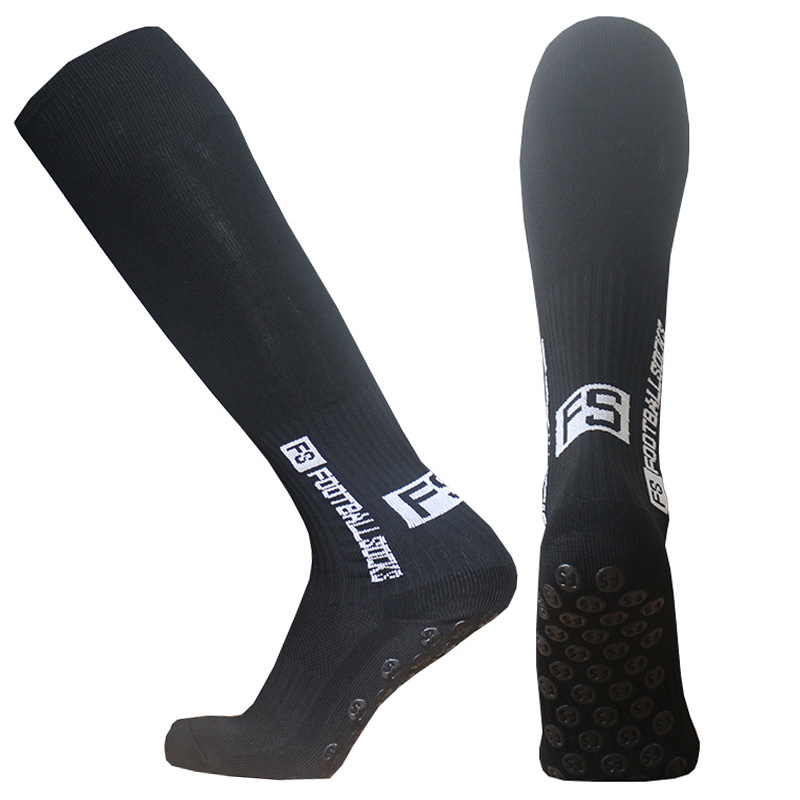 FS Long – chaussettes antidérapantes pour hommes et femmes, avec lettres, pour Baseball, Rugby, Football