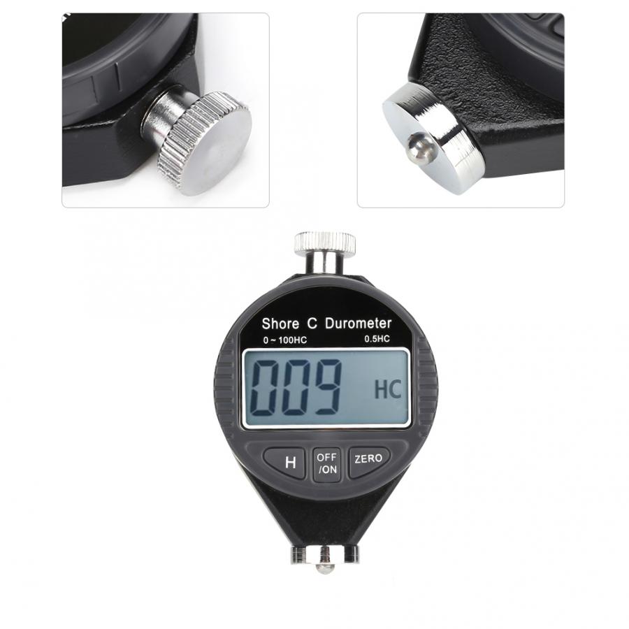 Hardness Measurement Tools Digital 100HD C Durometer Shore Rubber Hardness Tester LCD Display Meter Durometro