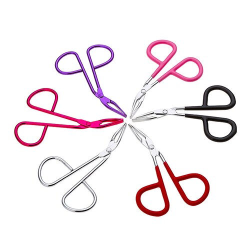 Tijeras útiles de punta plana para cejas, pinzas de pinza, pinzas para cejas, herramienta de eliminación de maquillaje, 1 ud.