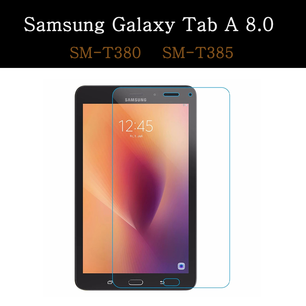 Tempered Glass For Samsung Galaxy Tab A 7.0 8.0 9.7 10.1 SM-T280 T350 T380 P200 T290 T550 T580 T510 Full Cover Screen Protector: SM-T380 SM-T385