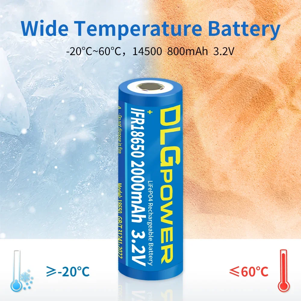 Aipeke 2025 100% novo hg2 18650 2000mah bateria recarregável 18650 3.2v baterias de energia de descarga + níquel diy