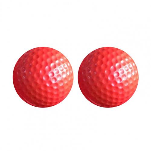 2Pcs Nuttig Golf Licht Ballen Elastische Slagvast Duurzaam Hoge Zichtbaarheid Golf Licht Ballen: Rood