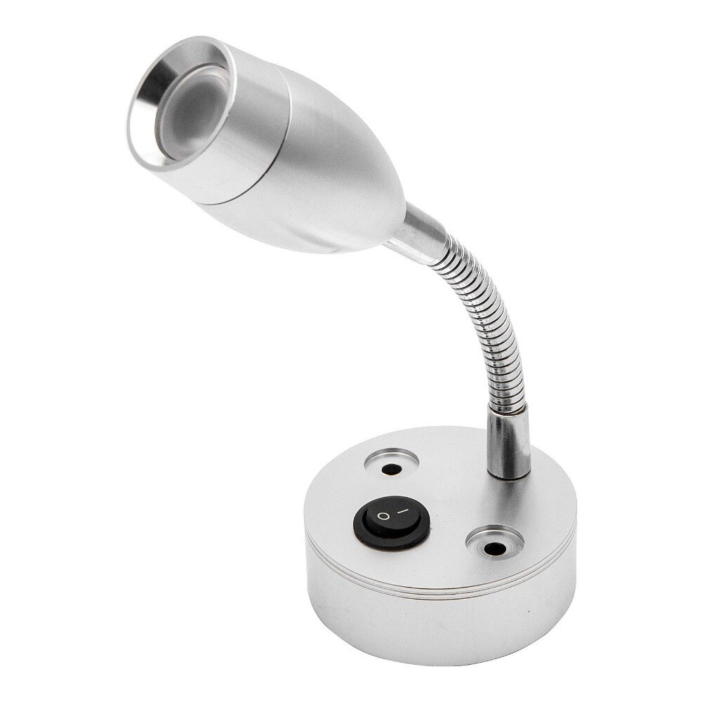 12 V 3 W 6000 K LED Spot Reading Light Switch ON/OFF Camper Caravan Boot Interieur Warm licht