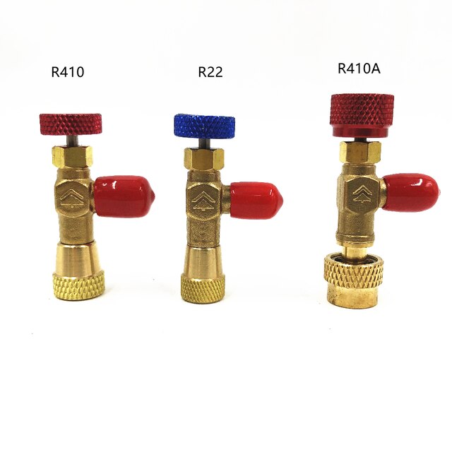 Refrigeration Tool liquid safety valve R410 R410A R22 air conditioning refrigerant 1/4 &quot;Safety Adapter Air conditioning repair: R22 R410 R410a