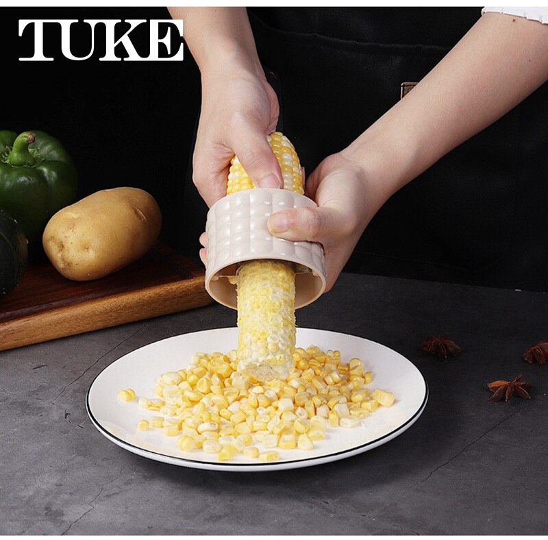 Home Gadgets Corn Stripper Cob Cutter Remove Kitchen Accessories Cooking Tools Cooking tools Kitchen Cob Remover