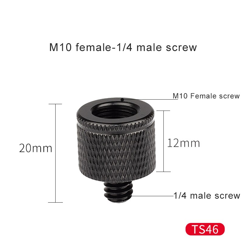 Kamera 1/4 Zu 3/8 Männlichen Zu Weiblichen Schraube Halterung Für Stativ Adapter Heißer Schuh Stick Licht Stehen Halterung Einbeinstativ Revolution schrauben: TS46