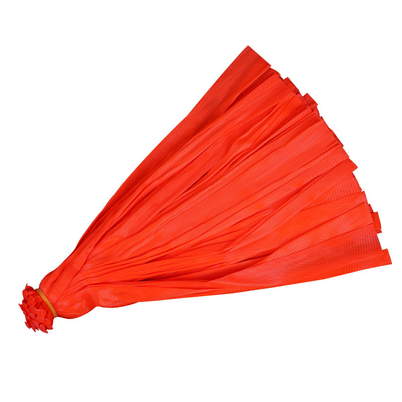 100 Uds de plástico bolsas de malla red bolsa de embalaje de alimentos con hebillas reutilizable para fruta vegetal huevo loco juguetes organizador de almacenamiento hogareño