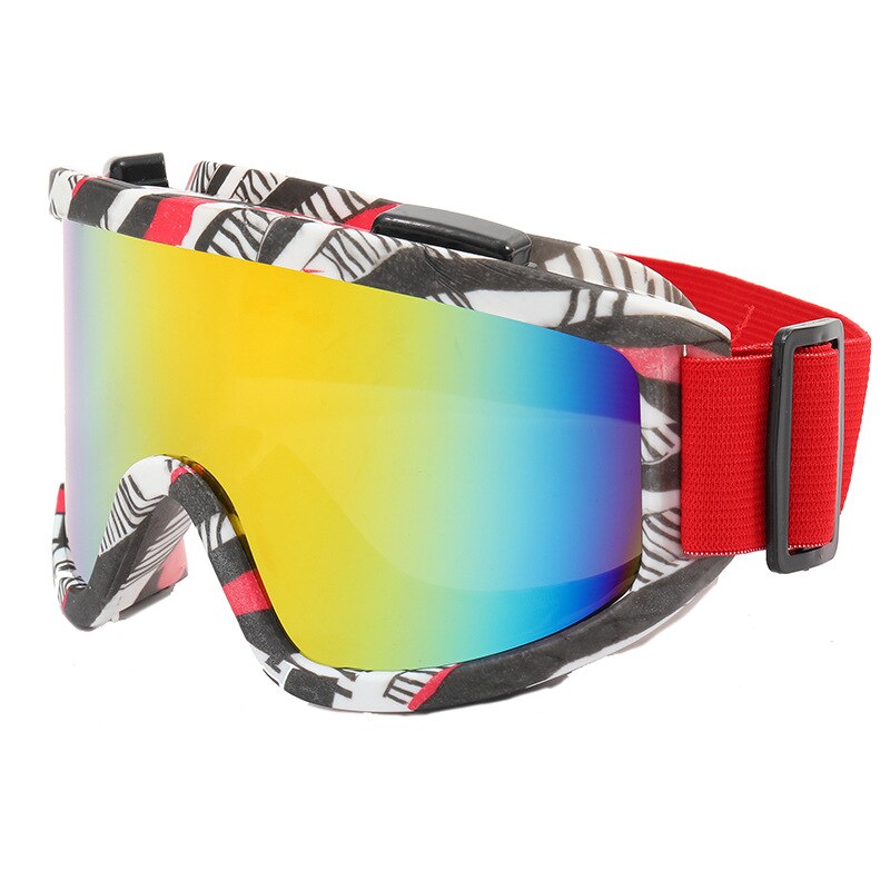 Gafas de sol de esquí con protección UV400 para hombre y mujer, lentes coloridas anticolisión para motocicleta, todoterreno, juego de guerra, espejo de nieve, 8 colores: 6