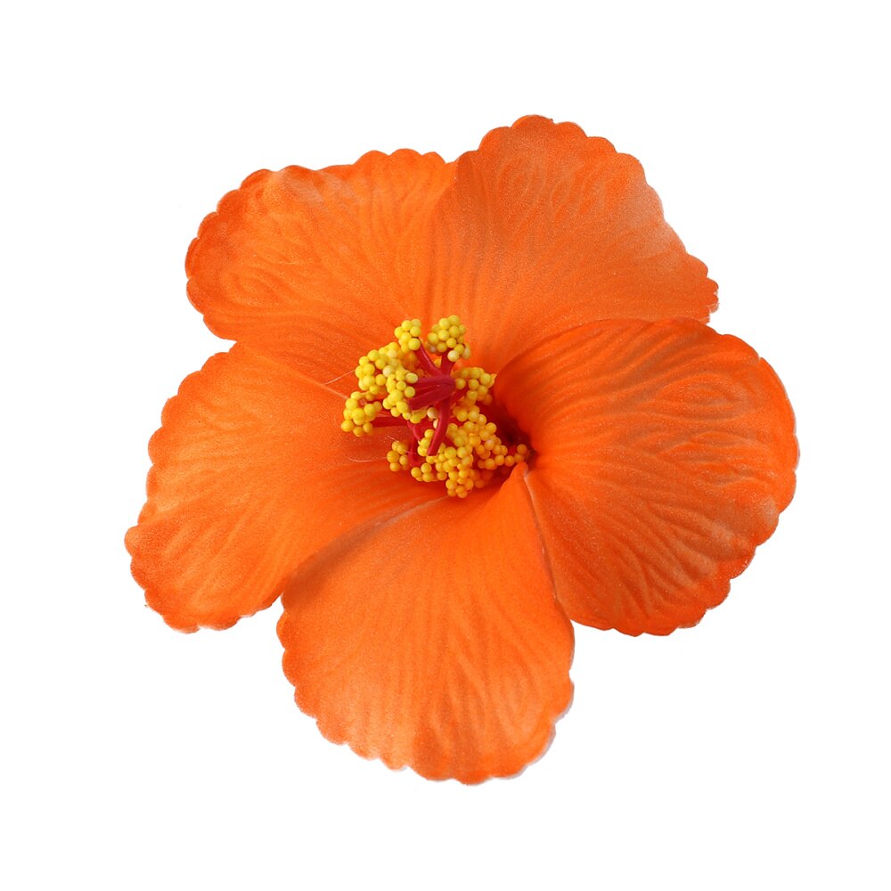 1 pc hibiskusblommor hawaiiska blommor konstgjorda blommor för bordsdekoration fest gynnar förnödenheter (lila): Som visat 5