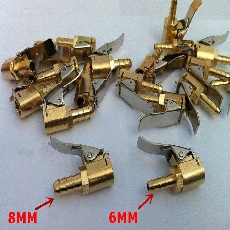 Válvula de carga para neumático de bicicleta, herramientas generales de latón de 8mm, 1 Uds.