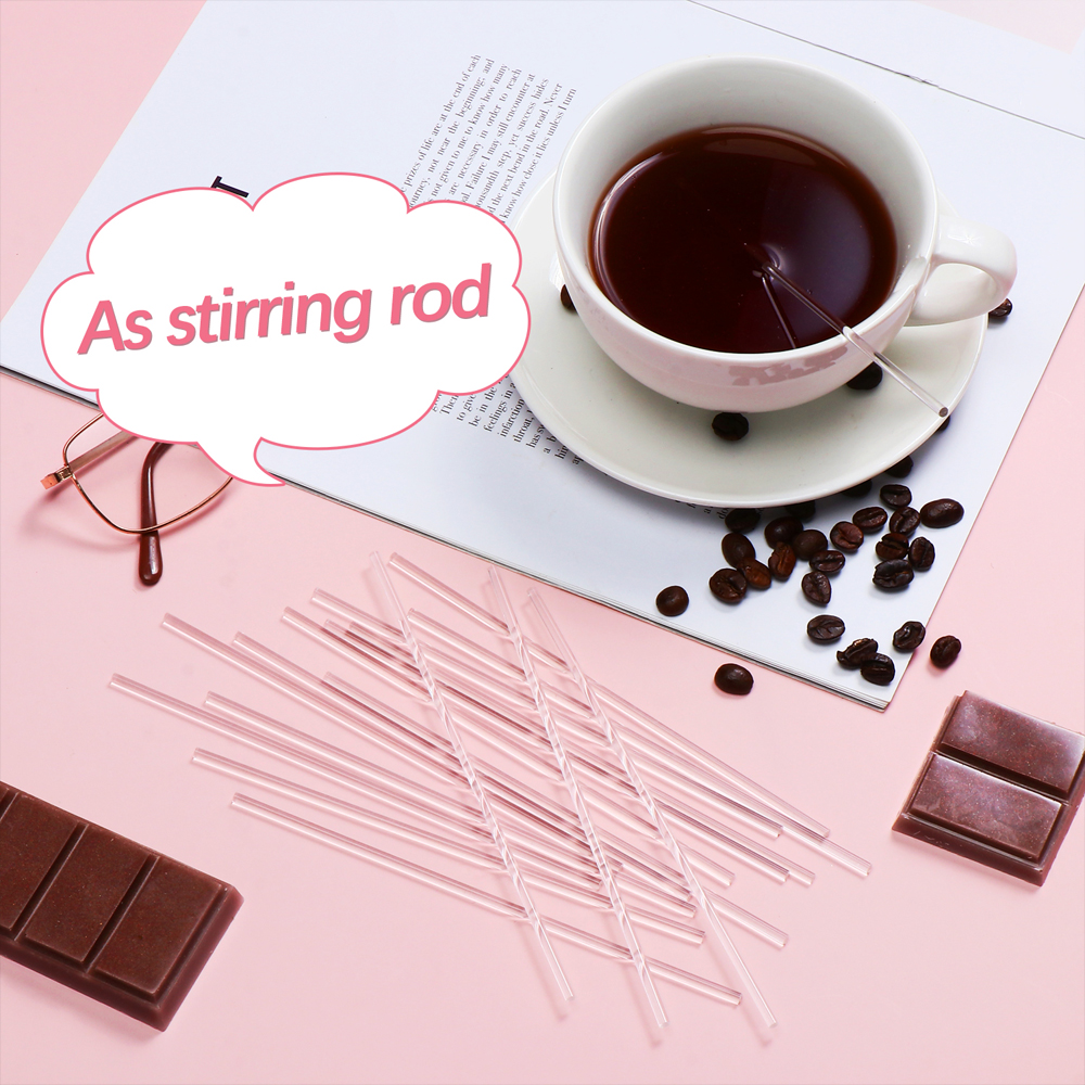 100 Pieces Acrylic Lollipop Sticks 6 Inch Clear Reusable Cake Pops Stick for Candy Making Lollipops Cake Pops Baking Tools