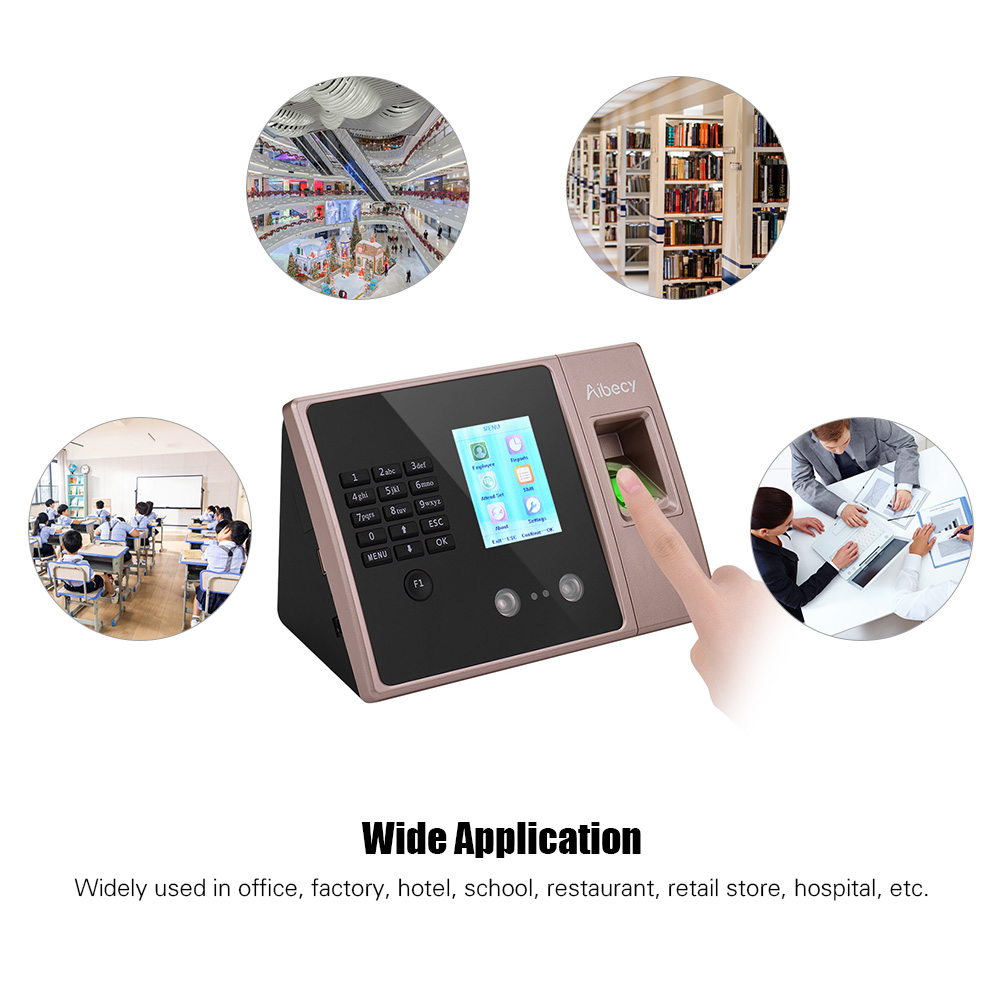 LIBO Biometrische Vingerafdruk Tijdregistratie Machine Met RFID En Toetsenbord
