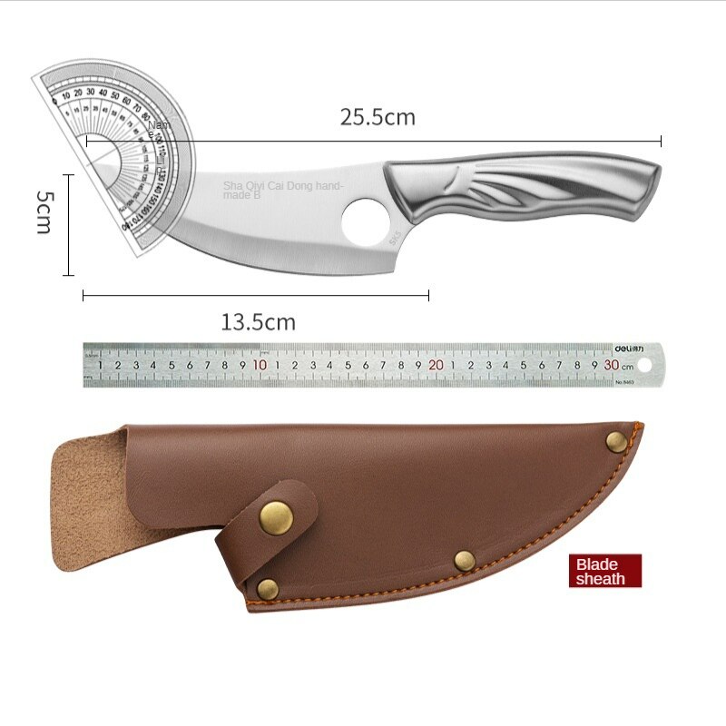 Stainless Steel Deboning Knife Chef's Knife Bone Cutting Meat Cleaver Kitchen Household Stainless Steel Deboning Small Scimitar