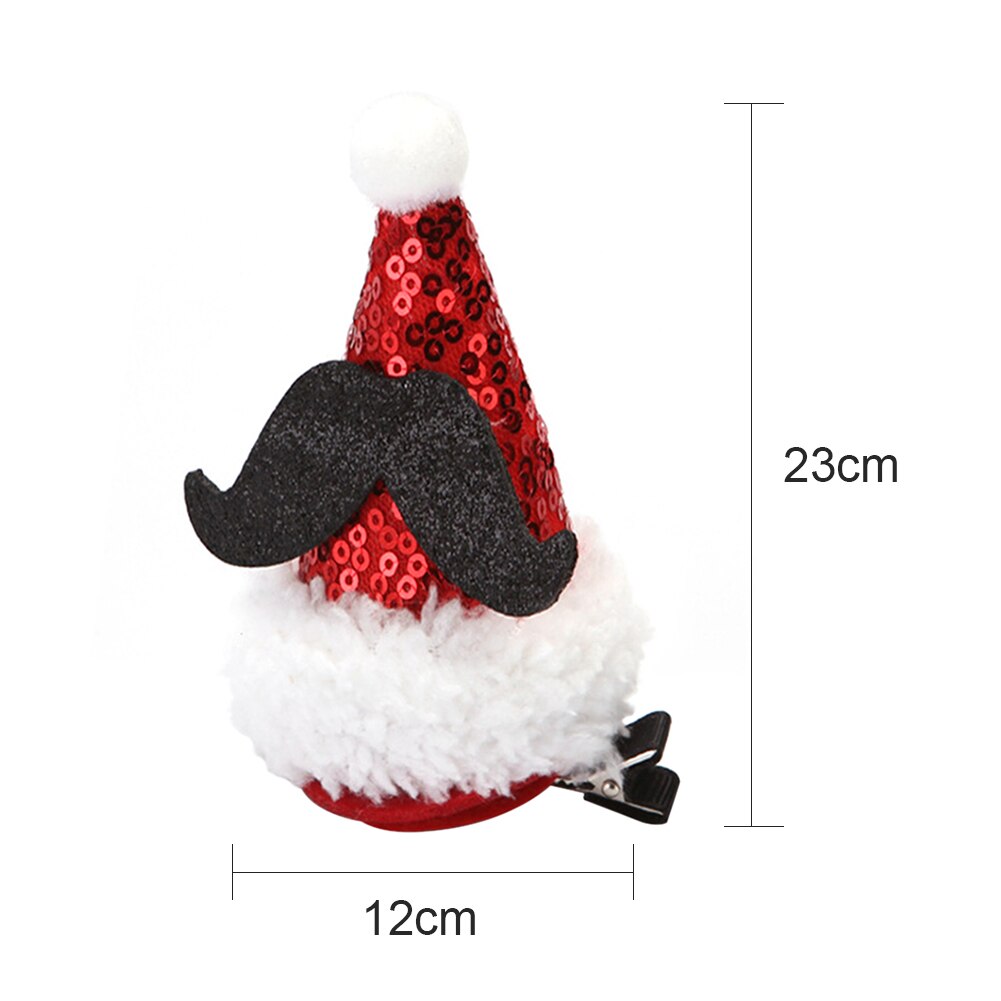 Tocados de lentejuelas para el pelo, pinza para el pelo, sombrero de Navidad, accesorios para el cabello para niños, suministros de Navidad de Año ,