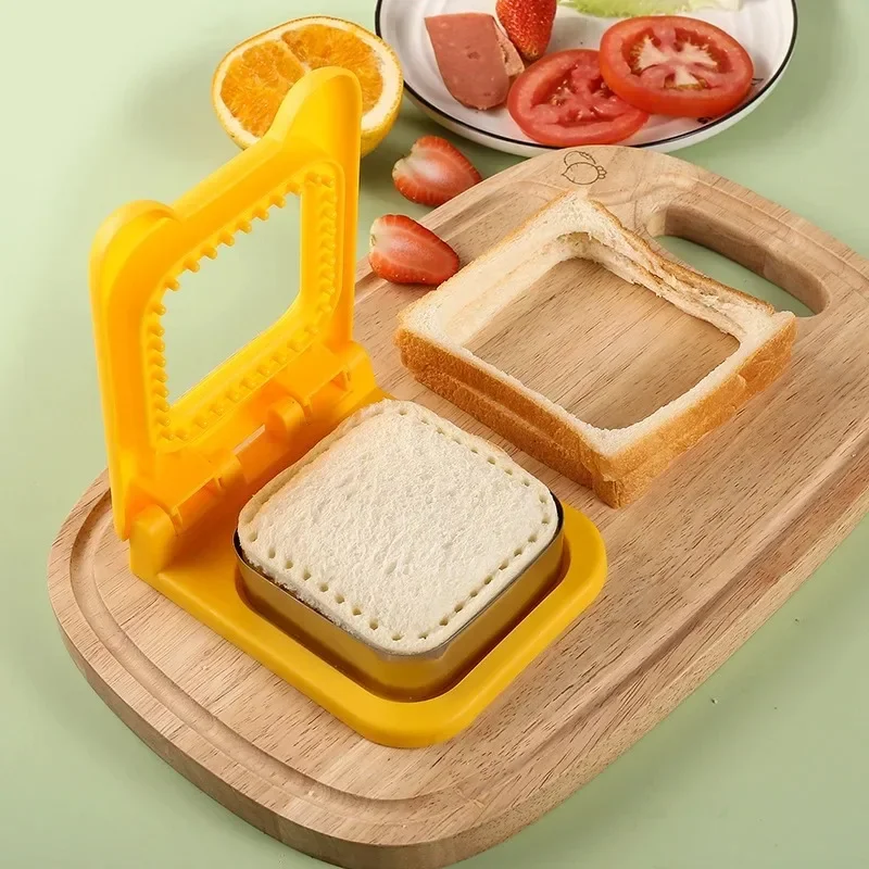 Sandwichera para desayuno, molde para pan, troquel de corte de pan tostado, cortador de galletas, postre de desayuno, herramienta DIY, utensilios de cocina