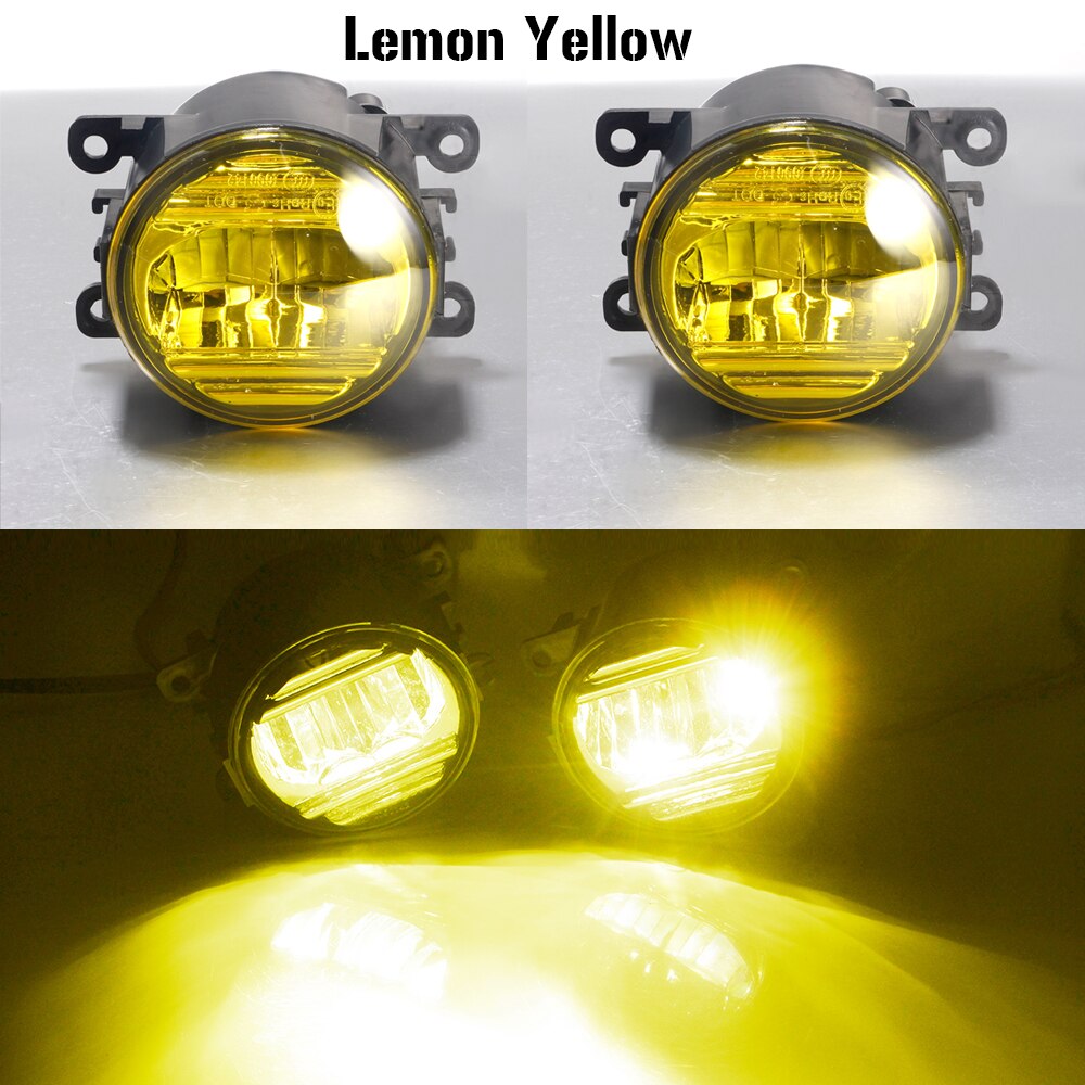 2 X Car Front Bumper LED Fog Light Assembly For Jaguar X-Type Xtype S-Type Stype XK XJ X358 30W Fog Daytime Running Lamp DRL 12V: Lemon Yellow