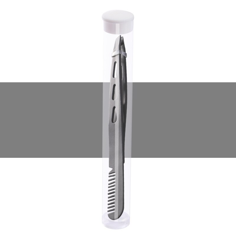 1PC Eyebrow Tweezers Eyelash Extension Sticker Volume Tweezers Bulk Accessories Stainless Steel Lash Tweezer Makeup Tools: With tube9