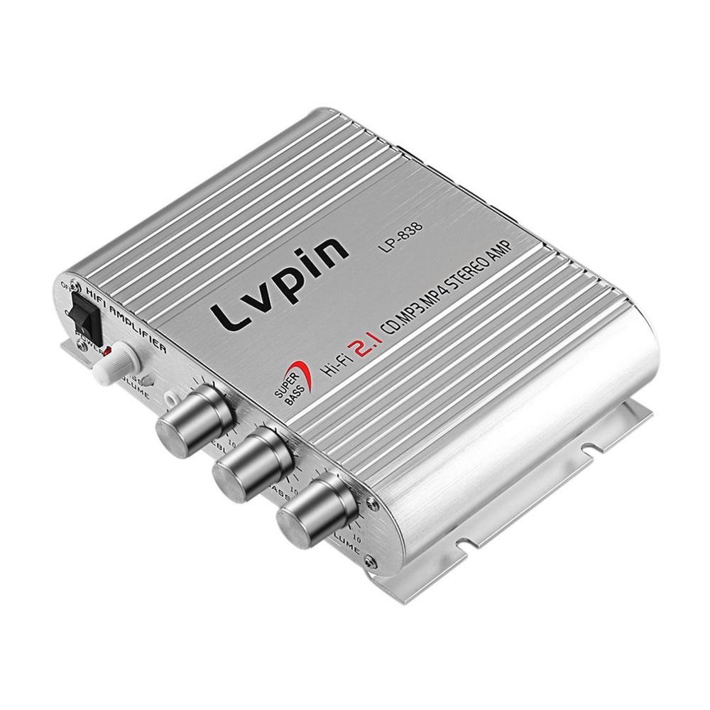 Mini HiFi Sliver 12V 200W CD MP3 Radio Car Auto Motor Boat Home Audio Stereo Bass Speaker AMPLIFIER BOOSTRER Verstarker Vehicle