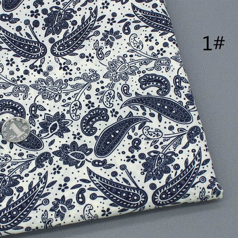 Vierkante katoenen patchwork-stof, 7 stuks, katoenen stof, bundel, 50 x 50 cm, bloemenpatroon en stippen, verschillende katoenen stoffen per meter voor naaien, patchwork, naaien, doeken, doe-het-zelf