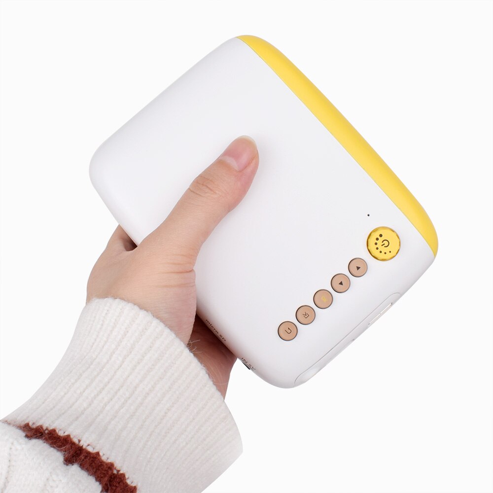 Exquizon  yg300 uppgradering  yg200 mini led fickprojektor hem beamer barn usb hdmi video portabel projektor valfritt batteri