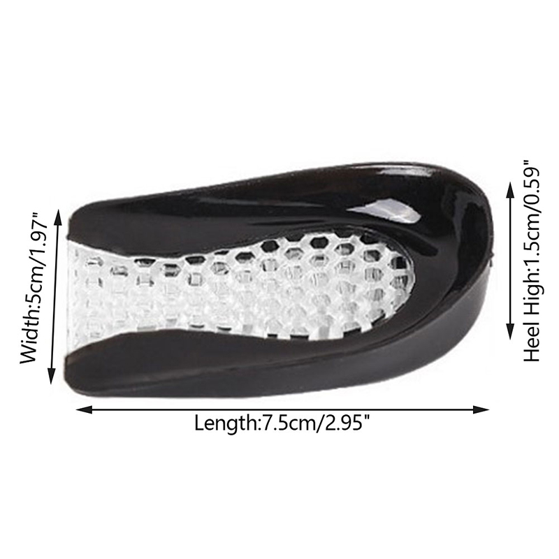 Plantilla Invisible de aumento de altura, cojín de elevación de altura, corte ajustable, inserto de talón de zapato, almohadilla de pie absorbente, 1,2-4,3 cm: Castaño