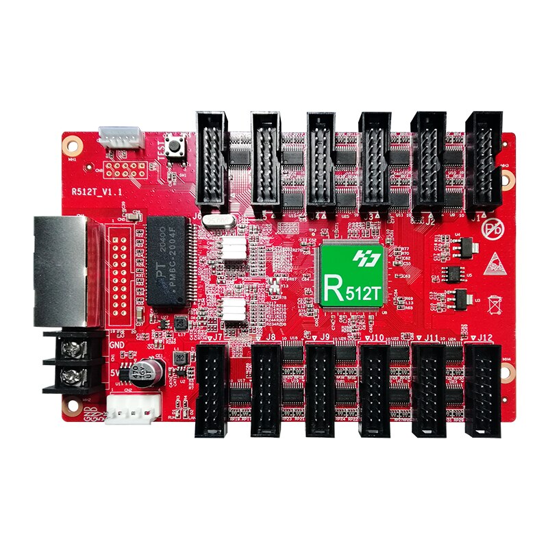 Huidu r512t sustituye la tarjeta de control r501 r512 al aire libre a todo color, señal led móvil a todo color para exteriores, led programable