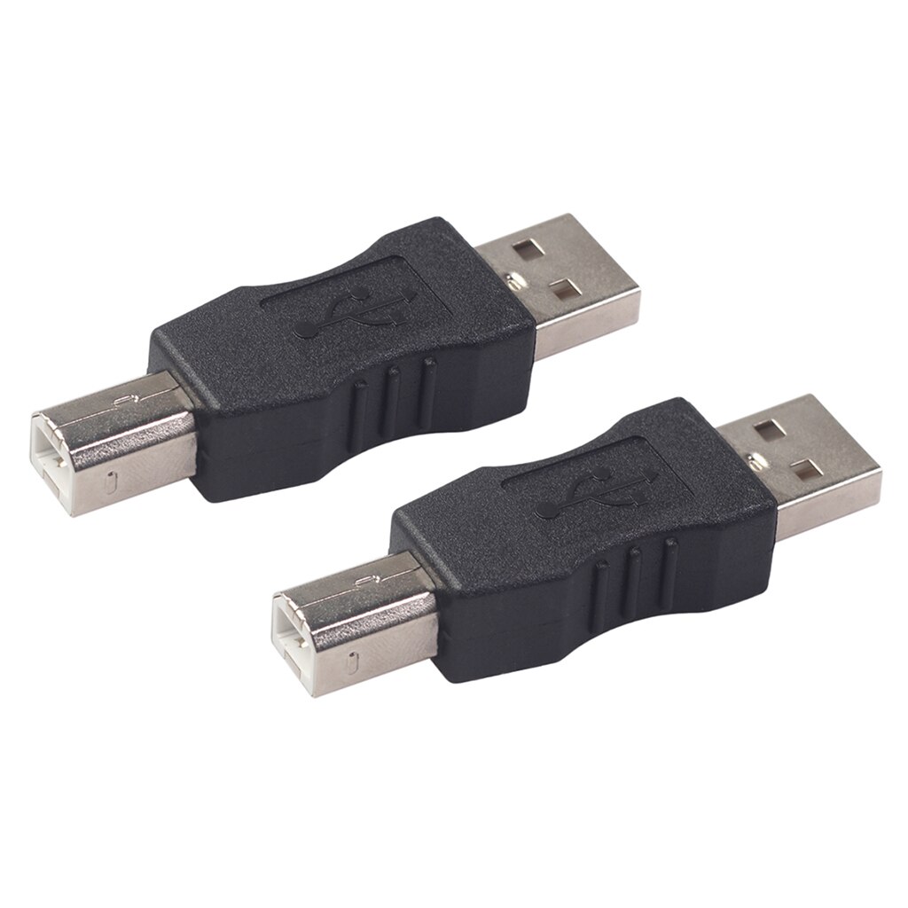 2pcs Usb Type A Male To Usb Type B Male Connector Vicedeal 8287